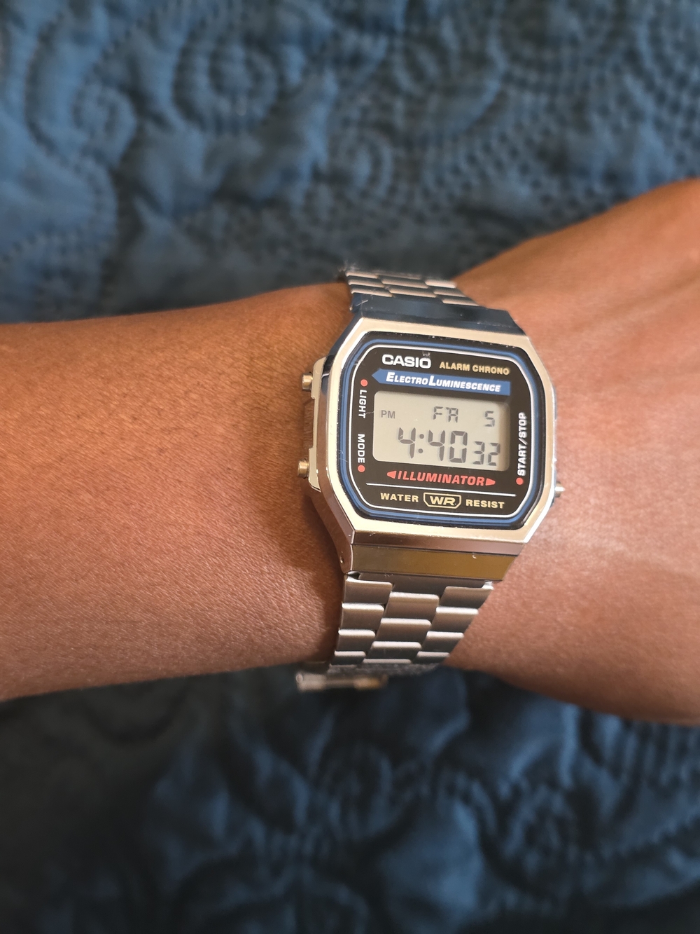 Casio Illuminator Stainless Steel Unisex Digital Watch - Silver - Picture 3 of 7